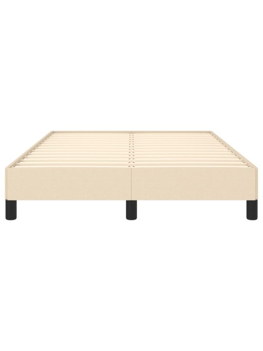 Gultas rāmis bez matrača krēmkrāsas 120x190 cm audums