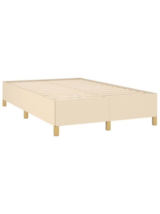 Gultas rāmis bez matrača krēmkrāsas 120x190 cm audums