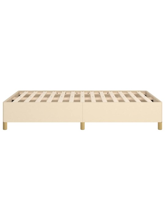 Gultas rāmis bez matrača krēmkrāsas 120x190 cm audums
