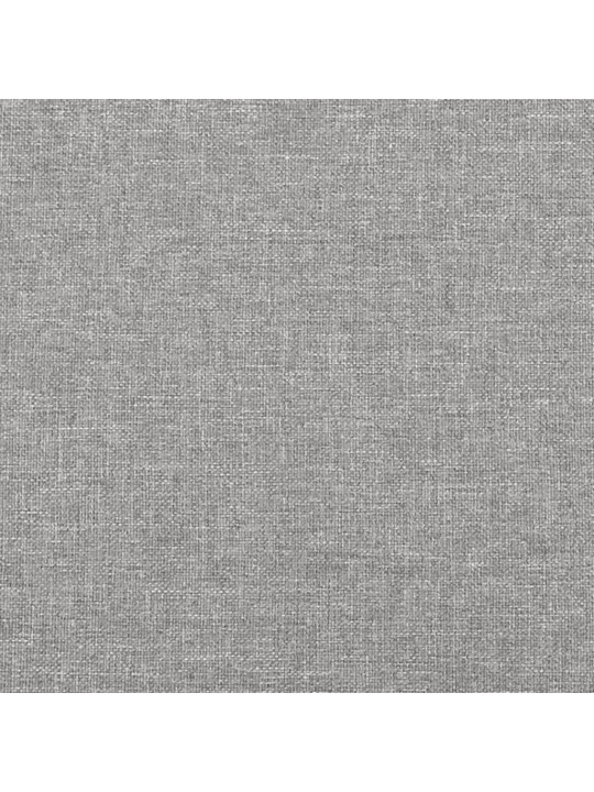 Atsperu gulta ar matraci, gaiši pelēka, 120x190 cm, audums