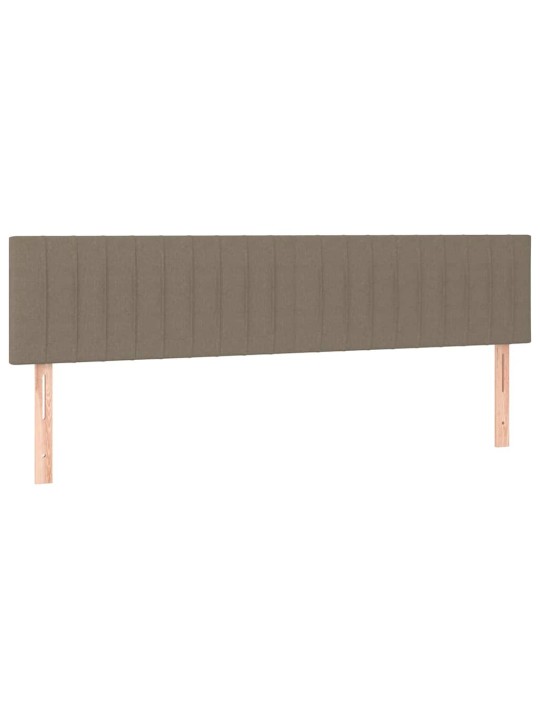 Kontinentālā gulta ar matraci, pelēkbrūns audums, 120x190 cm