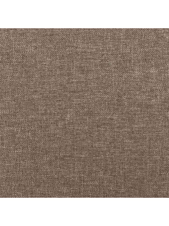 Atsperu gulta ar matraci, pelēkbrūns audums, 120x190 cm