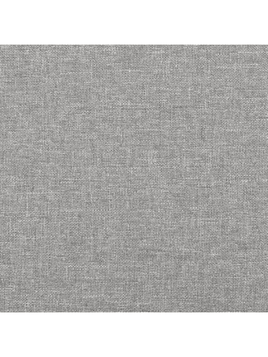 Atsperu gulta ar matraci, led, gaiši pelēka audums, 120x190 cm