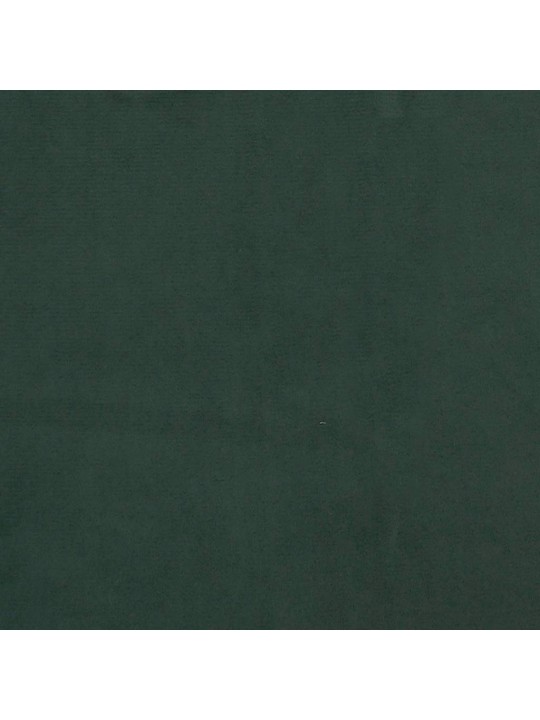 Atsperu gulta ar matraci, LED, tumši zaļš samts, 120x190 cm