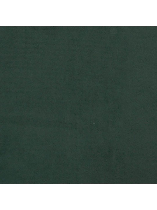 Atsperu gulta ar matraci, led, tumši zaļš samts, 120x190 cm