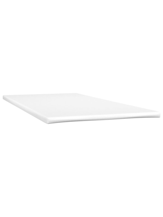 Atsperu gulta ar matraci, led, melns audums, 120x190 cm