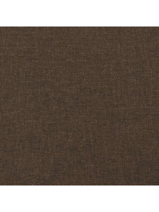Atsperu gulta ar matraci, led, tumši brūns audums, 120x190 cm