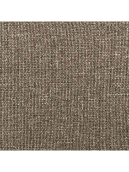 Atsperu gulta ar matraci, led, pelēkbrūns audums, 120x190 cm