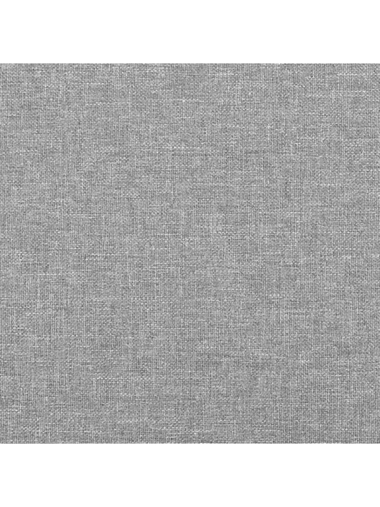 Atsperu gulta ar matraci, led, gaiši pelēka audums, 120x190 cm