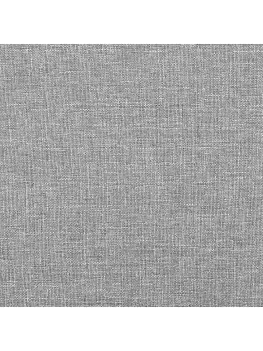 Atsperu gulta ar matraci, led, gaiši pelēka audums, 120x190 cm