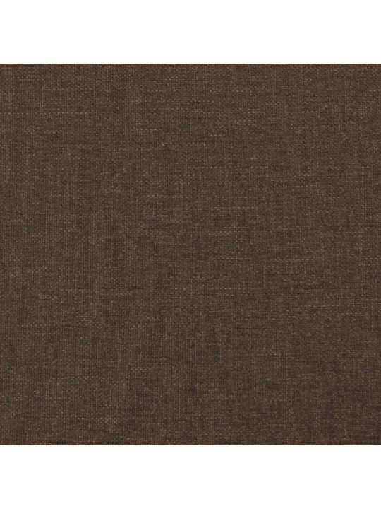Atsperu gulta ar matraci, led, tumši brūns audums, 120x190 cm