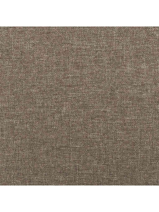 Atsperu gulta ar matraci, LED, pelēkbrūns audums, 120x190 cm