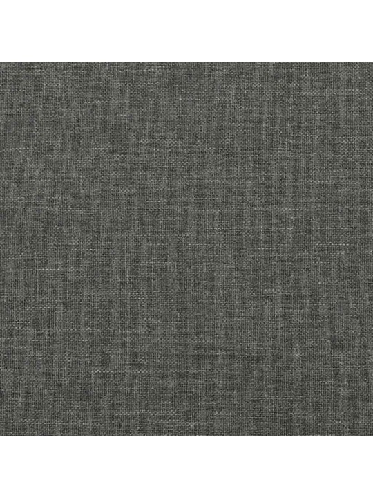 Atsperu gulta ar matraci, tumši pelēka audums, 120x190 cm