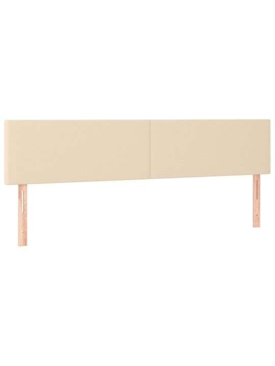 Gultas rāmis bez matrača krēmkrāsas 120x190 cm audums