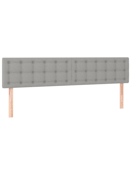 Gultas rāmis bez matrača gaiši pelēks 120x190 cm audums