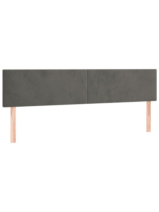 Gultas rāmis bez matrača tumši pelēks 120x190 cm samts