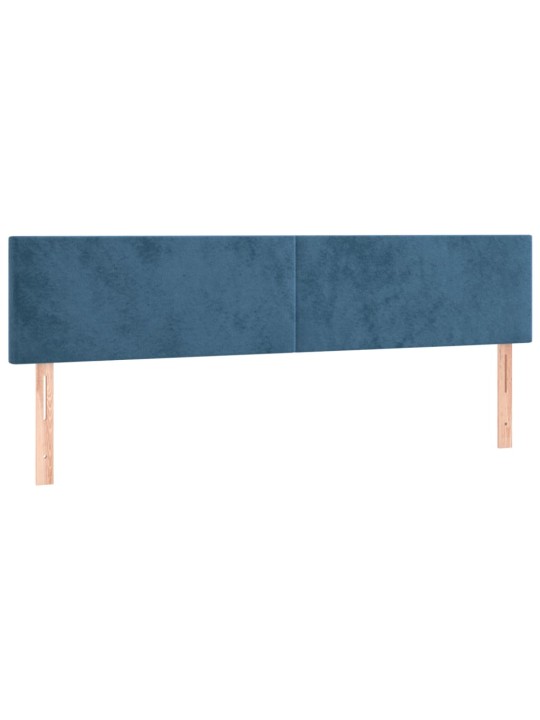 Gultas rāmis bez matrača tumši zils 120x190 cm samts