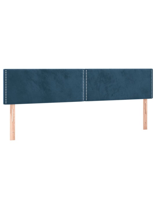 Gultas rāmis bez matrača tumši zils 120x190 cm samts