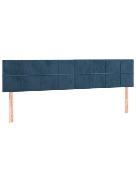Gultas rāmis bez matrača tumši zils 120x190 cm samts