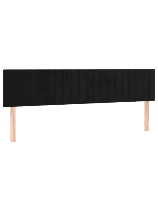 Gultas rāmis bez matrača melns 120x190 cm samts