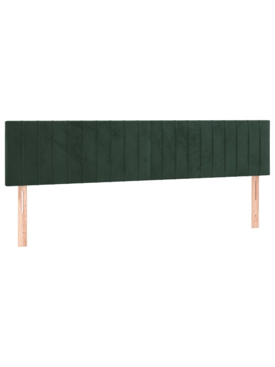 Gultas rāmis bez matrača tumši zaļš 120x190 cm samts