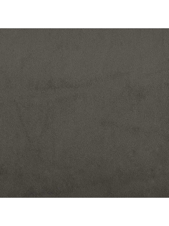 Gultas rāmis bez matrača tumši pelēks 120x190 cm samts