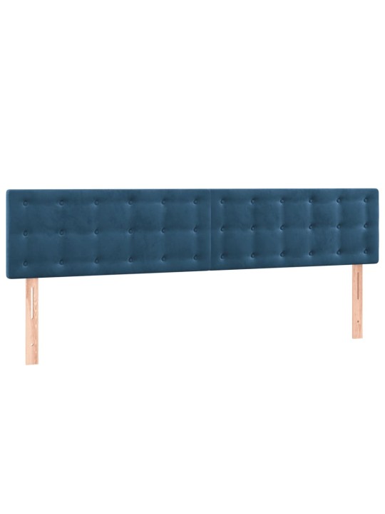Gultas rāmis bez matrača tumši zils 120x190 cm samts