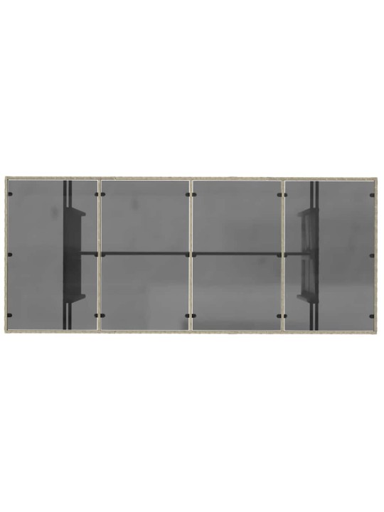 Ēdamistabas komplekts 9 pcs gaiši pelēka
