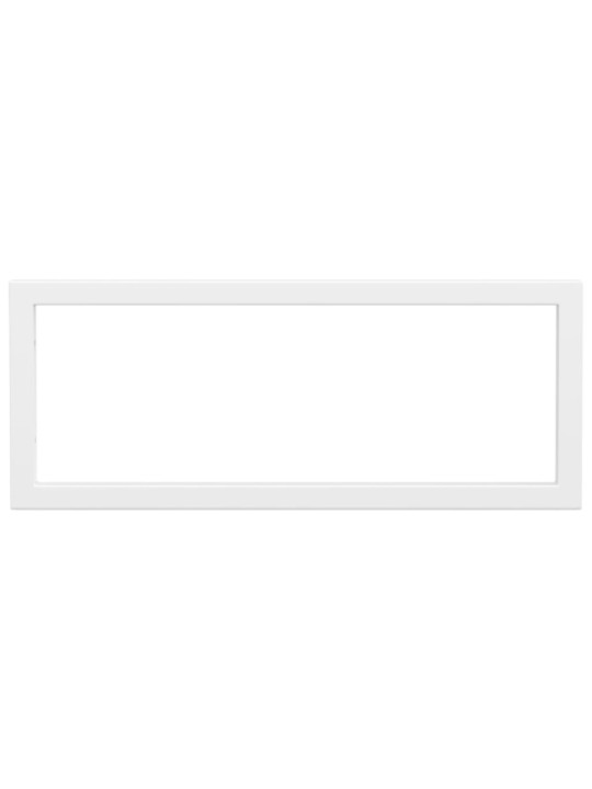 Plauktu kronšteini izlietnei, 2 gb., balti, taisnstūra, tērauds