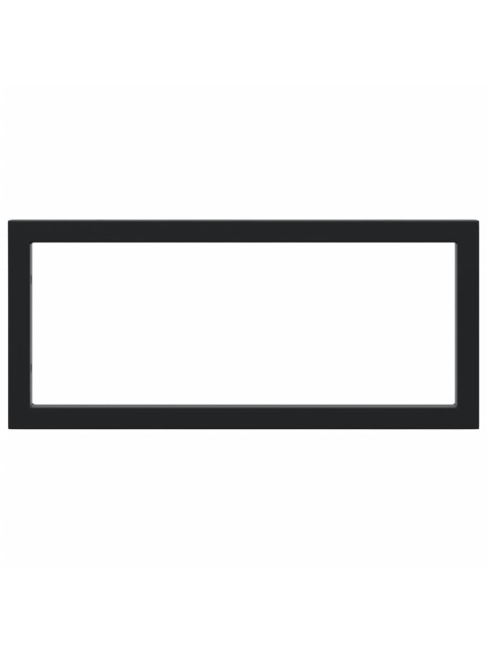 Plauktu kronšteini izlietnei, 2 gb., melns, taisnstūra, tērauds