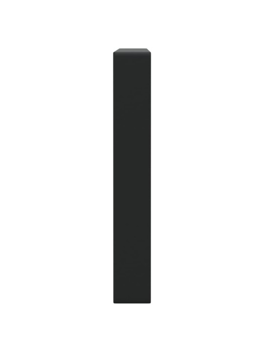 Plauktu kronšteini izlietnei, 2 gb., melns, taisnstūra, tērauds