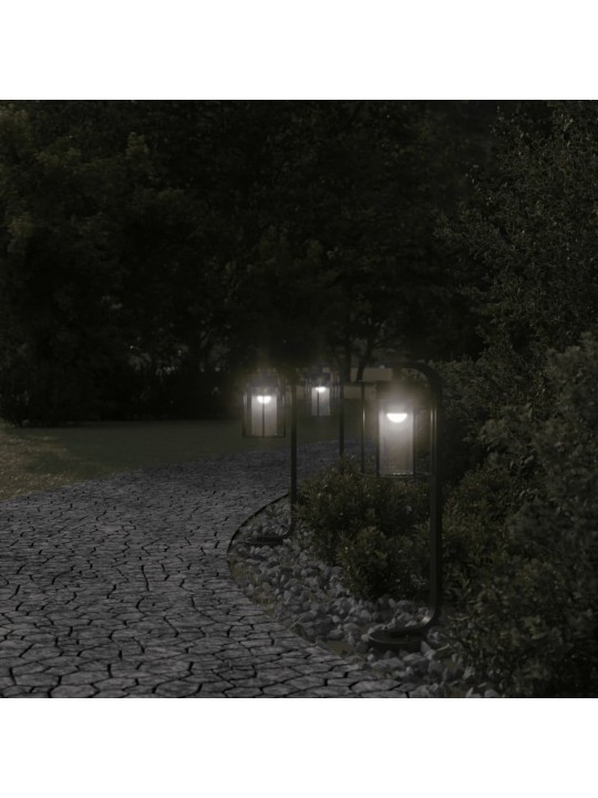 Āra zemes lampa, melnas, 60 cm, nerūsējošs tērauds
