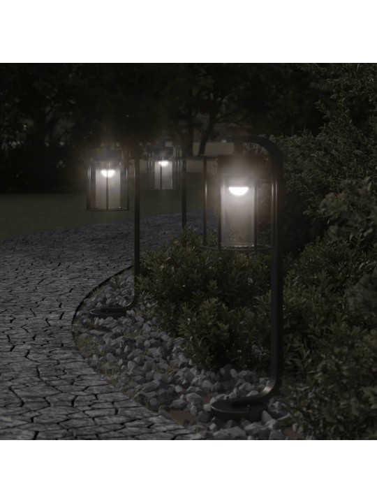 Āra zemes lampa, melnas, 60 cm, nerūsējošs tērauds