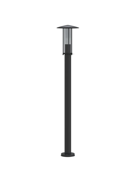 Āra zemes lampas, 3 gb., melnas, 100 cm, nerūsējošs tērauds