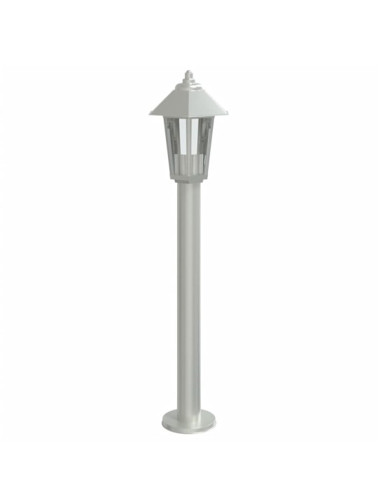 Āra zemes lampas, 3 gb., sudrabaina, 80 cm, nerūsējošs tērauds