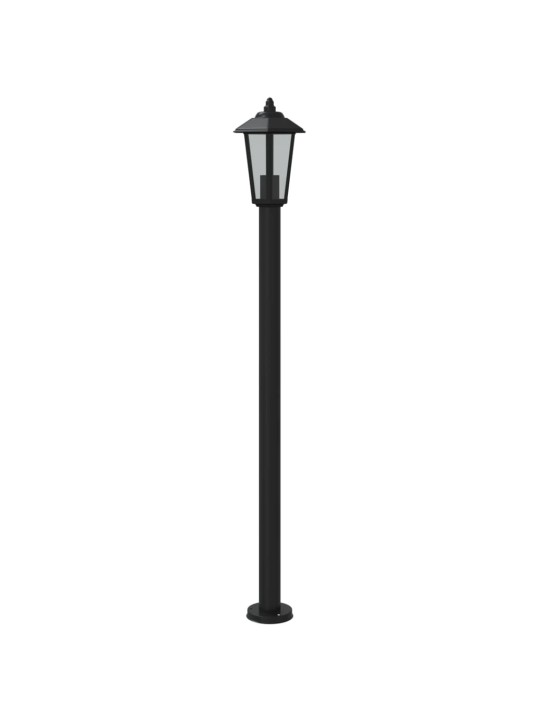 Āra zemes lampas, 3 gb., melnas, 120 cm, nerūsējošs tērauds