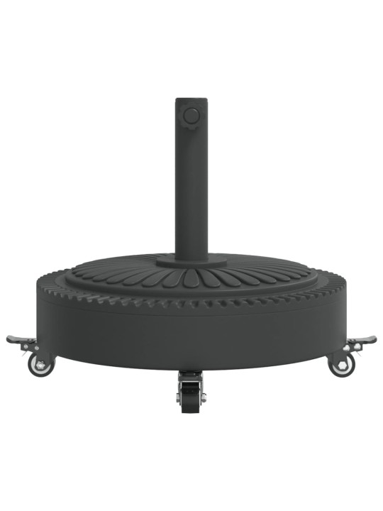 Saulessarga pamatne ar riteņiem, ø38 / 48 mm kātiem, 27 kg