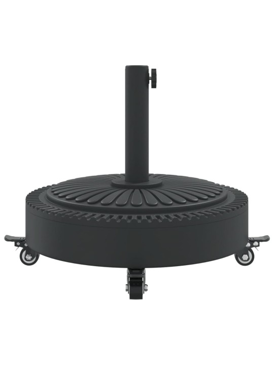 Saulessarga pamatne ar riteņiem, ø38 / 48 mm kātiem, 27 kg