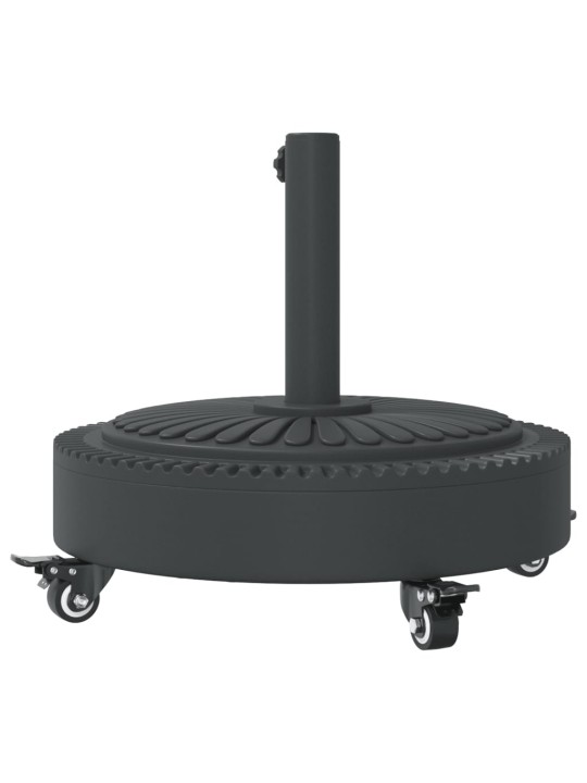 Saulessarga pamatne ar riteņiem, ø38 / 48 mm kātiem, 27 kg