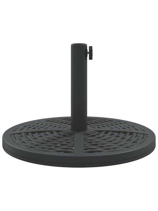 Saulessarga pamatne ar riteņiem, ø38 / 48 mm kātiem, 12 kg