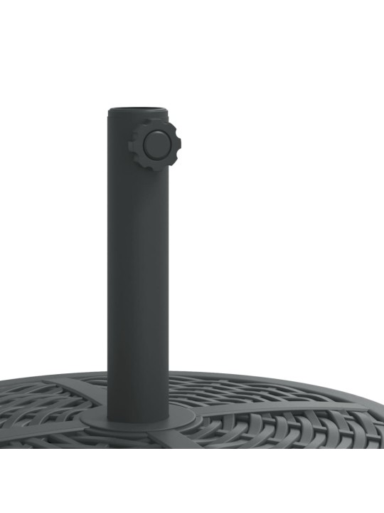 Saulessarga pamatne ar riteņiem, ø38 / 48 mm kātiem, 12 kg