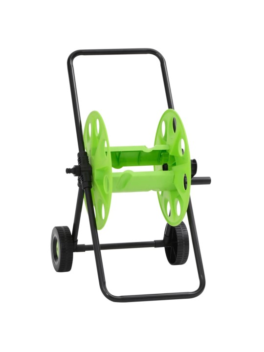 Šļūtenes spoles ratiņi 60 m 1/2" šļūtenei, zaļi, tērauds