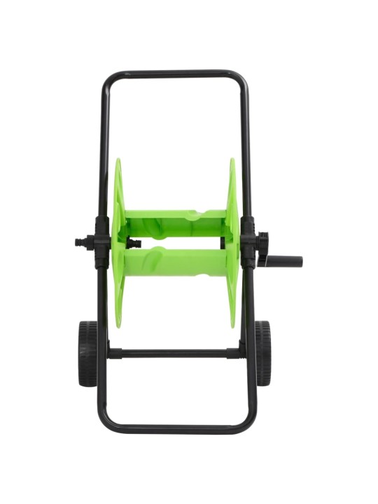Šļūtenes spoles ratiņi 60 m 1/2" šļūtenei, zaļi, tērauds