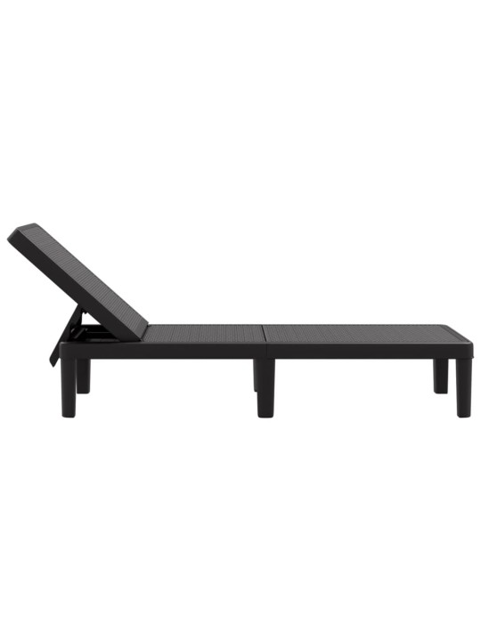 Sauļošanās krēsls, regulējams, 155,5x57x28 cm, polipropilēns