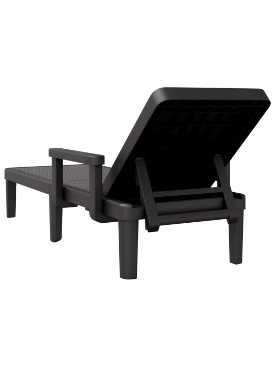 Sauļošanās krēsls, regulējams, 155,5x57x28 cm, polipropilēns