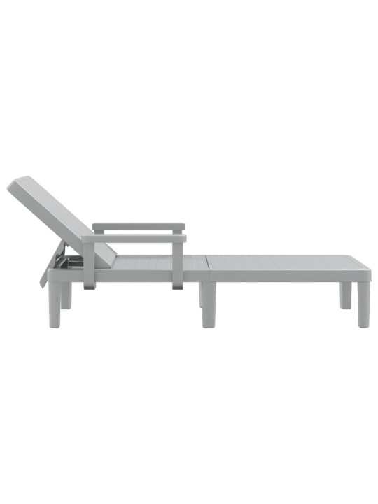 Sauļošanās krēsls, regulējams, 155,5x57x28 cm, polipropilēns