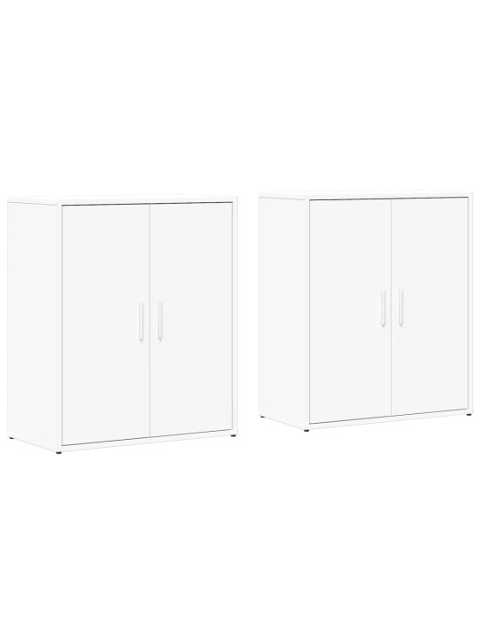 Kumodes 2 gab., baltas, 60x31x70 cm, inženierijas koks