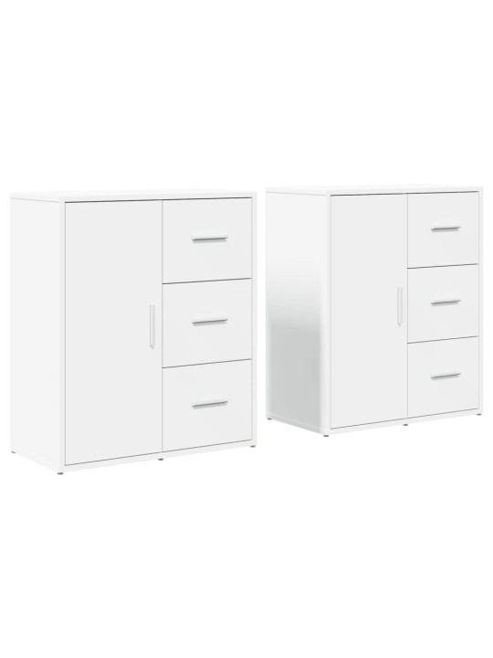 Kumodes 2 gab., baltas, 60x31x70 cm, inženierijas koks