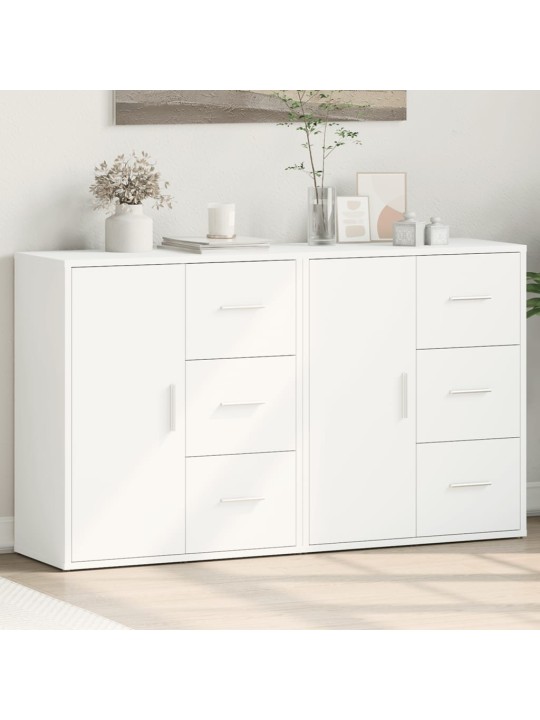 Kumodes 2 gab., baltas, 60x31x70 cm, inženierijas koks