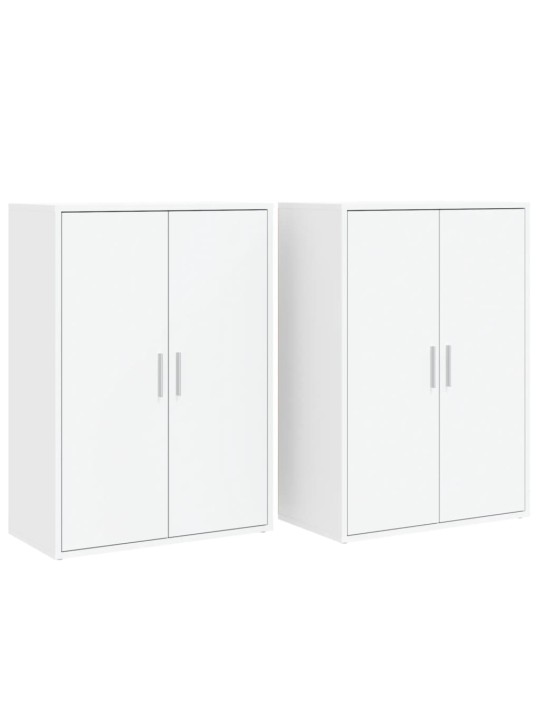 Kumodes, 2 gab., baltas, 60x31x84 cm, inženierijas koks
